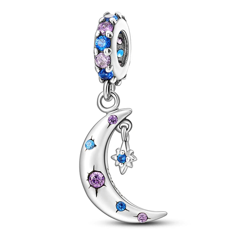 ✨ 925 Sterling Silver Mom & Daughter Heart Charm – Fits Pandora Bracelets 🔷 تعليقة قلب للأم والابنة من الفضة الإسترلينية 925 – مناسبة لأساور باندورا