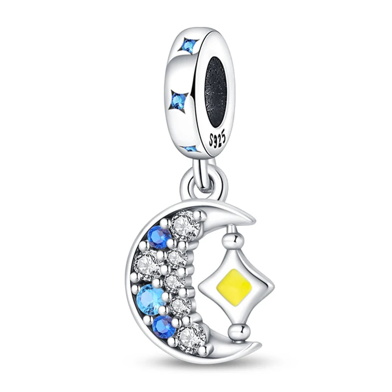 ✨ 925 Sterling Silver Mom & Daughter Heart Charm – Fits Pandora Bracelets 🔷 تعليقة قلب للأم والابنة من الفضة الإسترلينية 925 – مناسبة لأساور باندورا