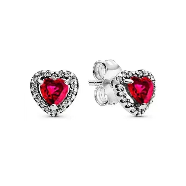 Valentine's Day Red Christmas Apple Gift Dangle Charms Beads 925 Sterling Silver Fit Original Heart Bracelet Women Jewelry