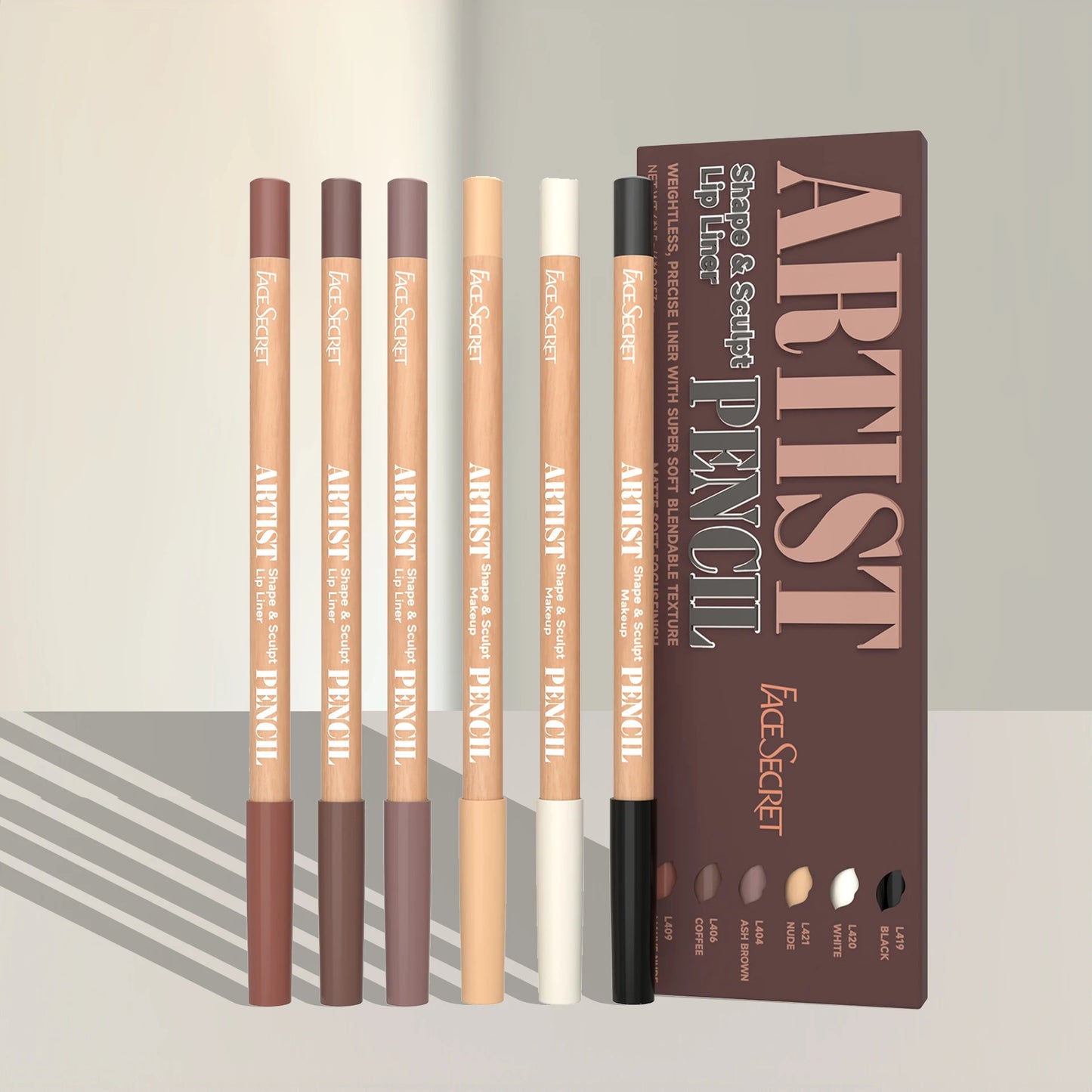 قلم تحديد الشفاه المطفي الفاخر - يدوم طويلًا وسهل التطبيق | Luxury Matte Lip Liner – Long-Lasting & Smooth Application