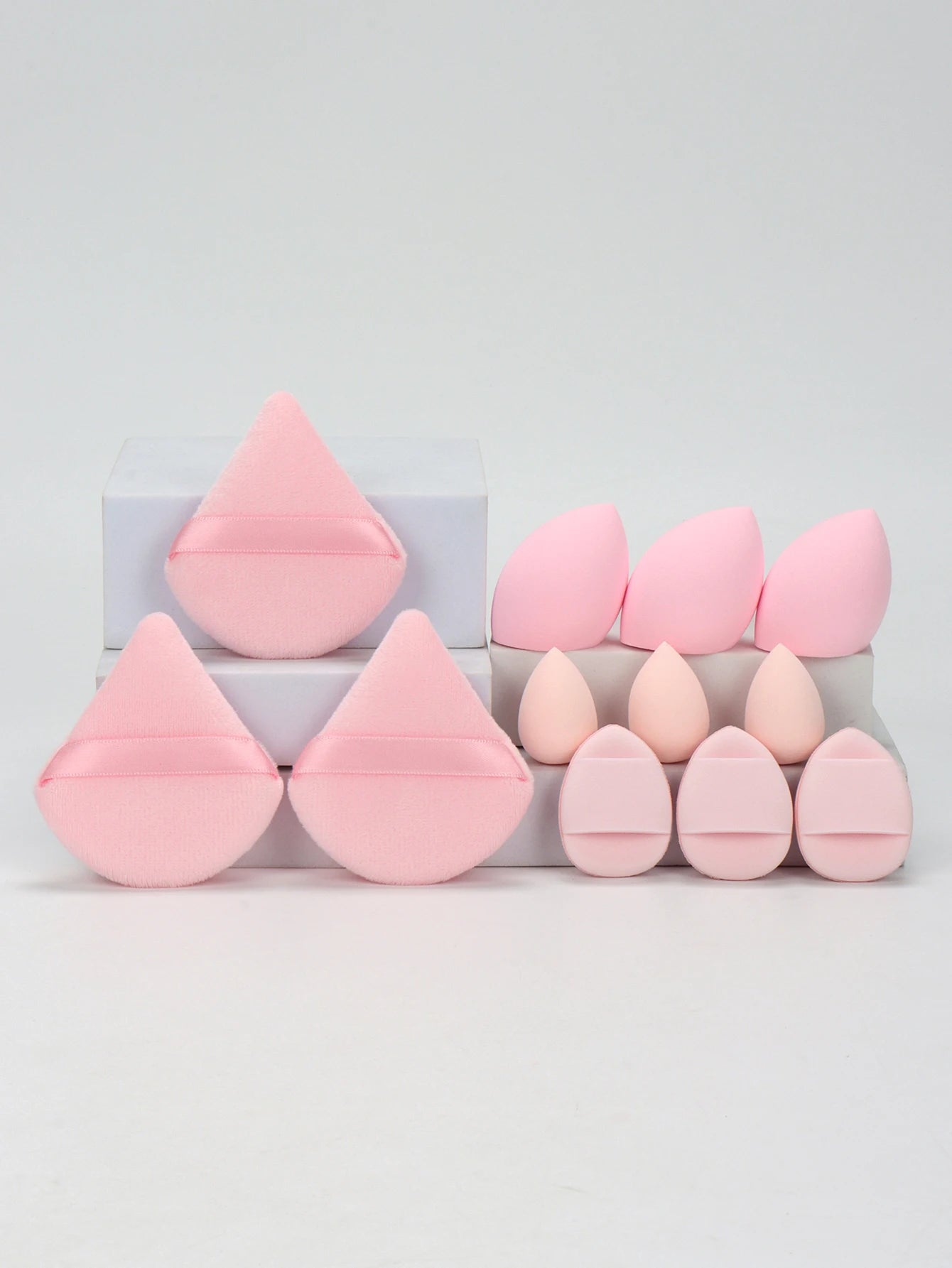 مجموعة إسفنج مكياج شاملة 12 قطعة لجميع الاستخدامات | 12-Piece All-Purpose Makeup Sponge Set