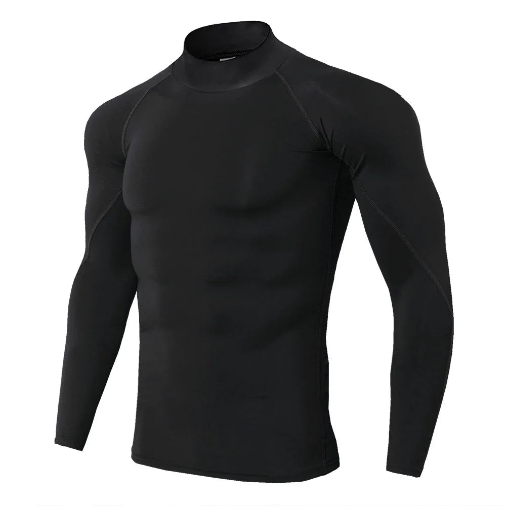 💪 Men’s Long Sleeve Compression Gym Shirt – Quick Dry Fitness Top | تيشيرت رياضي رجالي كم طويل – ضغط للجسم وخامة سريعة الجفاف للتمارين