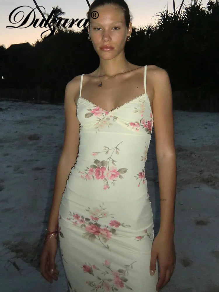 ๐ Dulzura Sexy Y2K Floral Maxi Dress ๐ โ Sleeveless, Backless Bodycon Dress for Women | ูุณุชุงู ู
ุงูุณู ูุณุงุฆู ุจุฃููุงู ุฒูุฑูุฉ โ ุจุฏูู ุฃูู
ุงู
ูู
ูุดูู ุงูุธูุฑ ุจุชุตู
ูู
ุถูู ูุฃูุงูุฉ ุงูุณูุฑุฉ