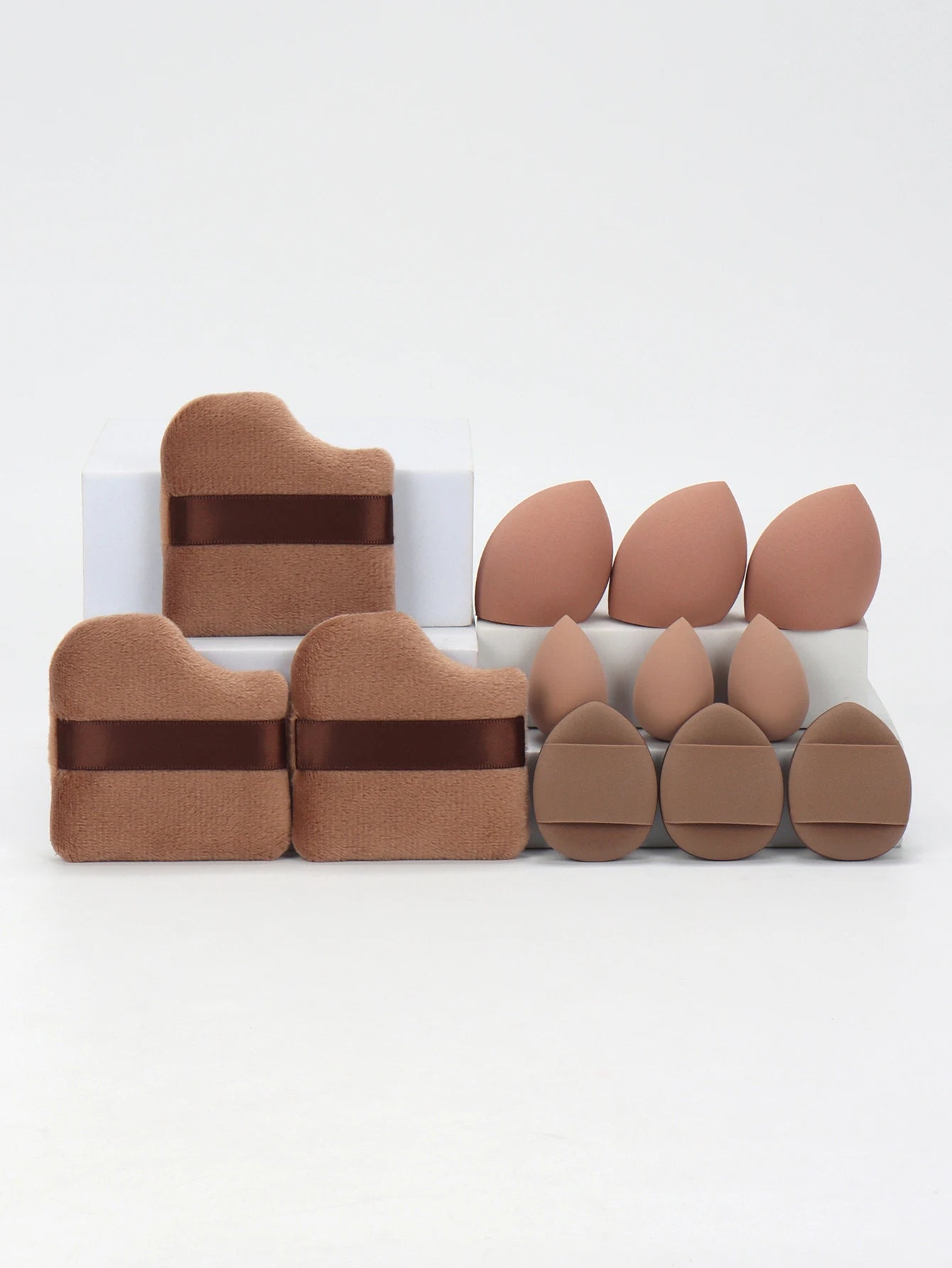 مجموعة إسفنج مكياج شاملة 12 قطعة لجميع الاستخدامات | 12-Piece All-Purpose Makeup Sponge Set