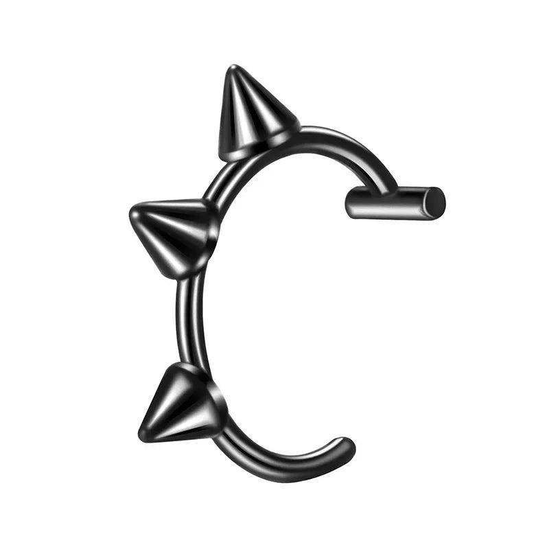 โจ Stainless Steel Fake Nose & Lip Ring โ C Clip Non-Pierced Body Jewelry ๐ท ุญููุฉ ุฃูู ุฃู ุดูุฉ ููู
ูุฉ ู
ู ุงูุณุชุงููุณ ุณุชูู โ ุชุตู
ูู
C ูููุจ ุจุฏูู ุซูุจ ูููุณุงุก