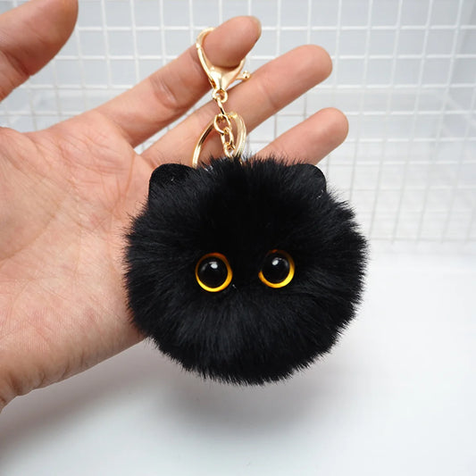 Cute Plush Cat Keychain – Cartoon Doll Pendant for Bags, Cars & Gifts | سلسلة مفاتيح قطة محشوة لطيفة – دمية كرتونية مخصصة للحقائب، السيارات والهدايا