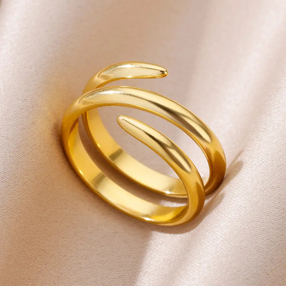 โจ 316L Stainless Steel Gold Rings โ Classic Wedding & Couple Jewelry ๐ท ุฎูุงุชู
ุณุชุงููุณ ุณุชูู 316L ุจููู ุฐูุจู โ ุชุตู
ูู
ูุงุฎุฑ ูููุงุณููู ููุฒูุงู