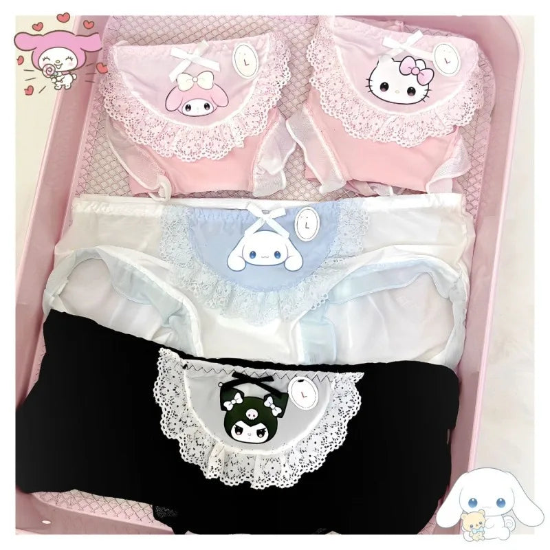 Sanrio Hello Kitty Womenโs Ice Silk Panties โ Cute Cartoon Triangle Underwear for Summer Comfort | ู
ูุงุจุณ ุฏุงุฎููุฉ ูุณุงุฆูุฉ ู
ู ุณุงูุฑูู ูููู ููุชู โ ุชุตู
ูู
ู
ุซูุซ ูุทูู ู
ู ูู
ุงุด ุงูุขูุณ ุณููู ุงูู
ุฑูุญ ูุตูู ู
ูุนุด
