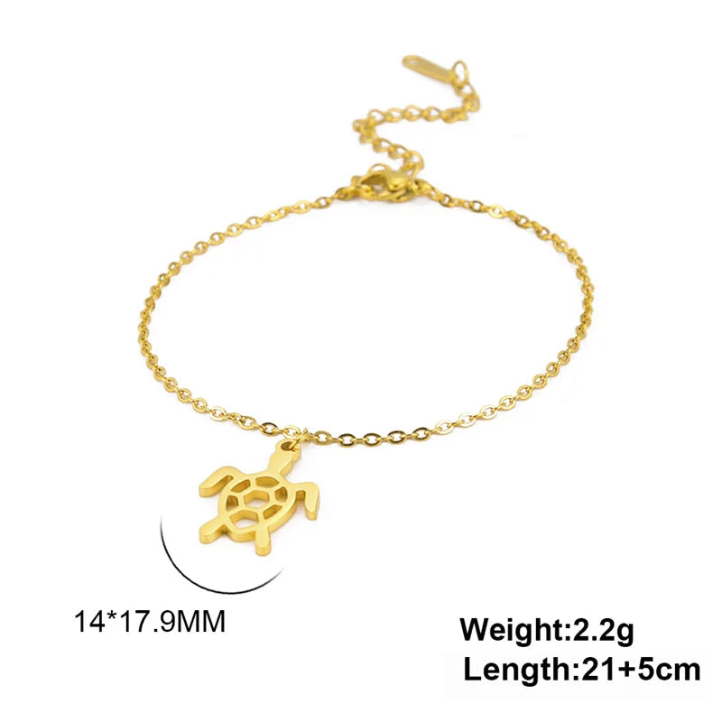 ✨ Gold Lotus Flower Anklet – Stainless Steel Foot Bracelet for Women 🔷 خلخال زهرة اللوتس بلون ذهبي – سلسلة كاحل من الستانلس ستيل للنساء