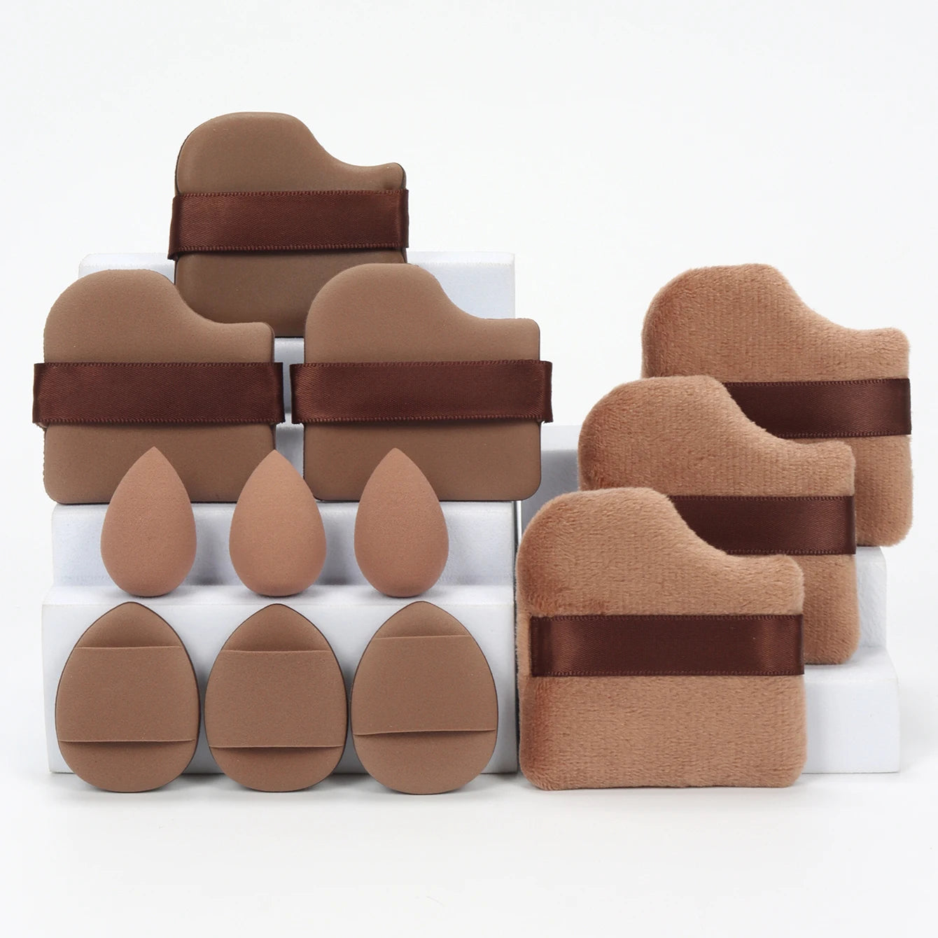 مجموعة إسفنج مكياج شاملة 12 قطعة لجميع الاستخدامات | 12-Piece All-Purpose Makeup Sponge Set
