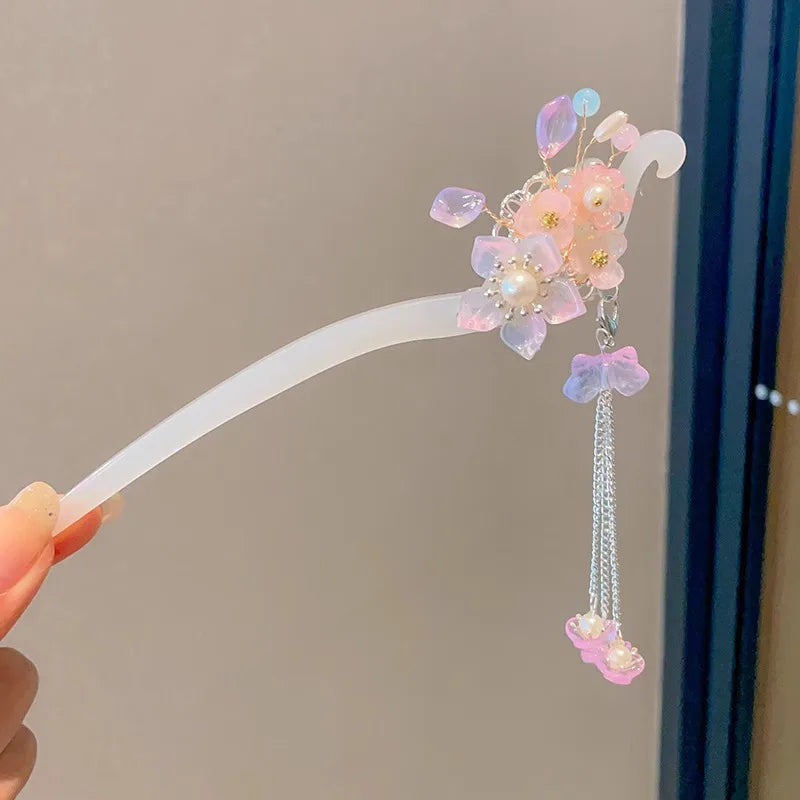 โจ Elegant Chinese Style Flower Tassel Hairpin โ Romantic Alloy Hair Accessory ๐ท ุฏุจูุณ ุดุนุฑ ุฃููู ุจุทุฑุงุฒ ุตููู ุชูููุฏู โ ู
ุฒูู ุจุฒููุฑ ูู
ุนููุงุช ุฑูู
ุงูุณูุฉ ู
ู ุงูู
ุนุฏู