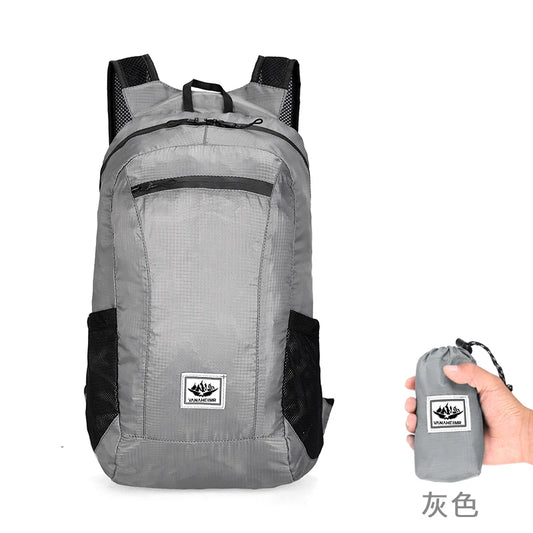 🎒 Ultra-Light Foldable Outdoor Travel Backpack – Waterproof Sport & Hiking Bag | حقيبة ظهر رياضية خفيفة قابلة للطي – مقاومة للماء للهايكينج والسفر