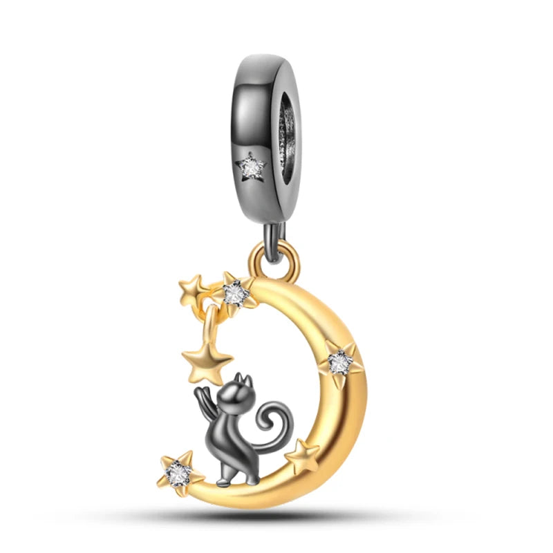 ✨ 925 Sterling Silver Mom & Daughter Heart Charm – Fits Pandora Bracelets 🔷 تعليقة قلب للأم والابنة من الفضة الإسترلينية 925 – مناسبة لأساور باندورا