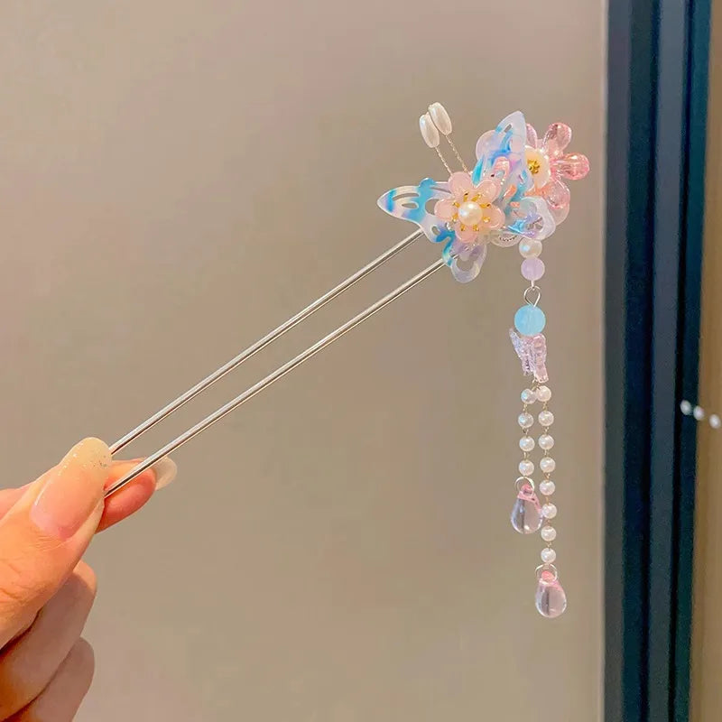 โจ Elegant Chinese Style Flower Tassel Hairpin โ Romantic Alloy Hair Accessory ๐ท ุฏุจูุณ ุดุนุฑ ุฃููู ุจุทุฑุงุฒ ุตููู ุชูููุฏู โ ู
ุฒูู ุจุฒููุฑ ูู
ุนููุงุช ุฑูู
ุงูุณูุฉ ู
ู ุงูู
ุนุฏู