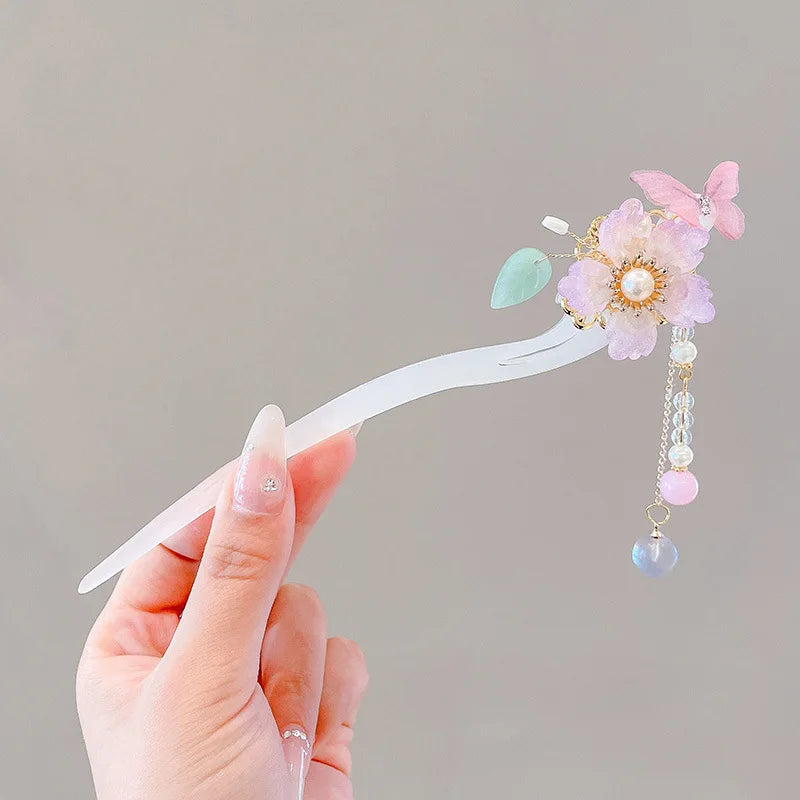 โจ Elegant Chinese Style Flower Tassel Hairpin โ Romantic Alloy Hair Accessory ๐ท ุฏุจูุณ ุดุนุฑ ุฃููู ุจุทุฑุงุฒ ุตููู ุชูููุฏู โ ู
ุฒูู ุจุฒููุฑ ูู
ุนููุงุช ุฑูู
ุงูุณูุฉ ู
ู ุงูู
ุนุฏู