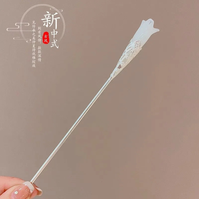 โจ Elegant Chinese Style Flower Tassel Hairpin โ Romantic Alloy Hair Accessory ๐ท ุฏุจูุณ ุดุนุฑ ุฃููู ุจุทุฑุงุฒ ุตููู ุชูููุฏู โ ู
ุฒูู ุจุฒููุฑ ูู
ุนููุงุช ุฑูู
ุงูุณูุฉ ู
ู ุงูู
ุนุฏู