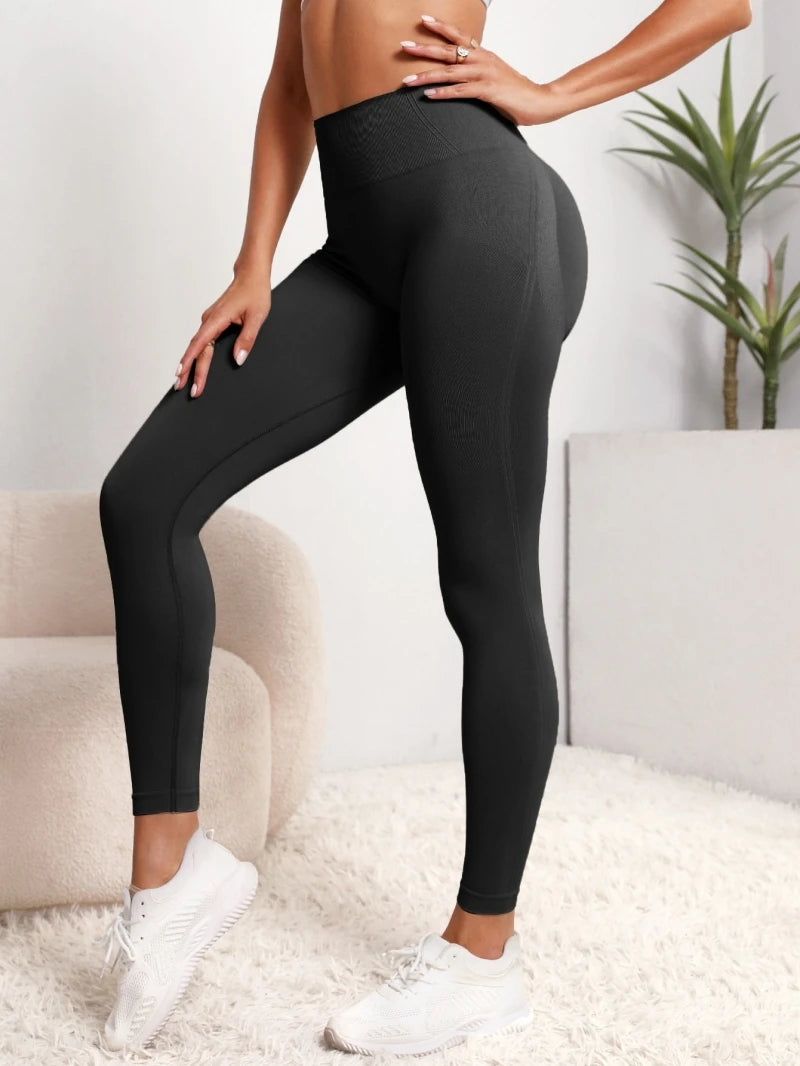 🧘♀️ High-Waist Tummy Control Yoga Pants – Stretchy Workout Leggings for Women | بنطال يوغا نسائي بخصر عالي – ليجن رياضي مطاطي لتحكم في البطن وتمارين اللياقة