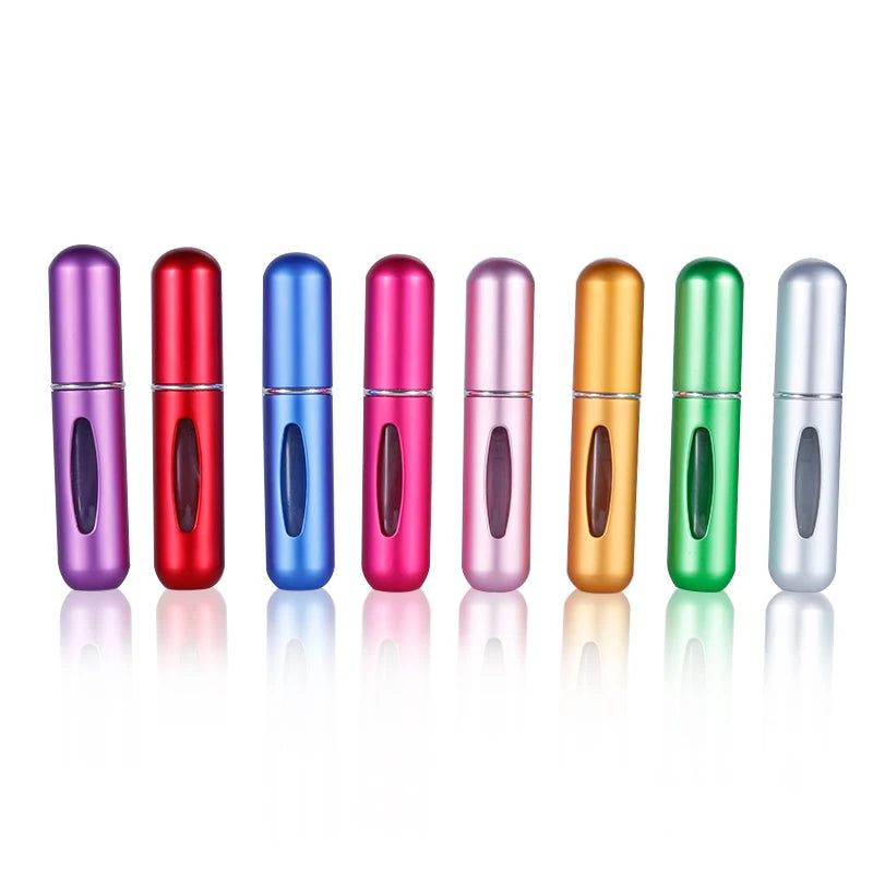 5ml Refillable Travel Perfume Bottle – Bottom Refill Spray Container with Press Head for Cosmetics & Liquids | عبوة عطر قابلة لإعادة التعبئة 5 مل – تعبئة من الأسفل مع بخاخ محمول مثالي للسفر والتجميل