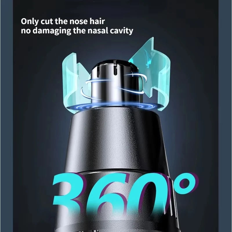 Powerful Electric Nose & Ear Hair Trimmer – High Torque Motor, Low Noise for Men & Women | ماكينة تشذيب شعر الأنف والأذن الكهربائية – محرك قوي وصوت منخفض للرجال والنساء