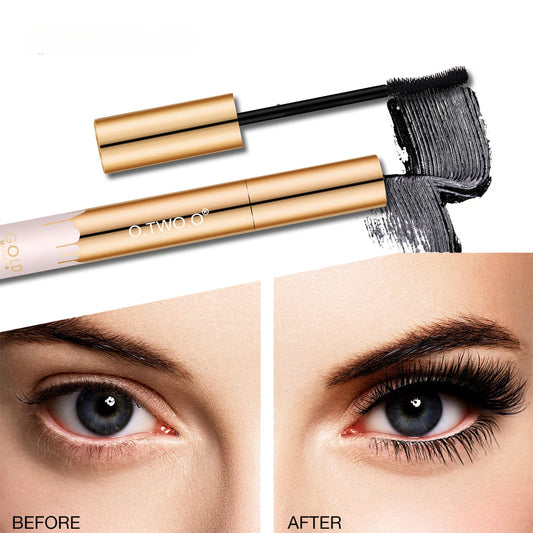 3D Lengthening Black Mascara – Long-Wearing Gold Tube Eyelash Extension Effect | ماسكارا ثلاثية الأبعاد لتطويل الرموش – أنبوب ذهبي أنيق وتأثير تمديد فوري للرموش