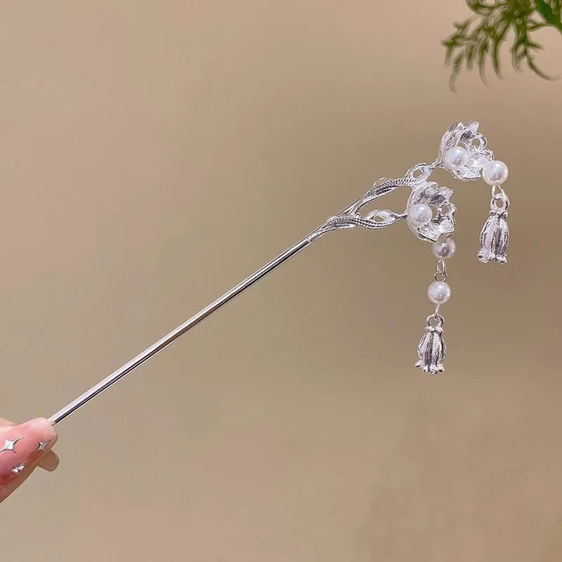 โจ Elegant Chinese Style Flower Tassel Hairpin โ Romantic Alloy Hair Accessory ๐ท ุฏุจูุณ ุดุนุฑ ุฃููู ุจุทุฑุงุฒ ุตููู ุชูููุฏู โ ู
ุฒูู ุจุฒููุฑ ูู
ุนููุงุช ุฑูู
ุงูุณูุฉ ู
ู ุงูู
ุนุฏู