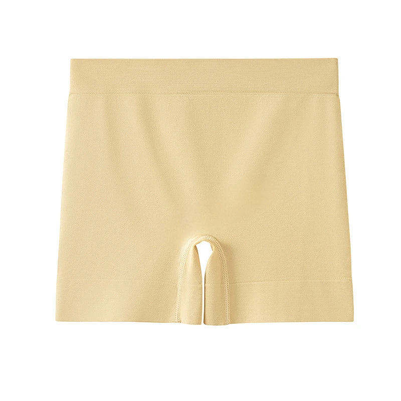 High Waist Seamless Ice Silk Safety Briefs – Women’s Anti-Slip Flat-Cut Underwear with Inner Seam for All-Day Comfort | شورت نسائي بخصر عالٍ وخياطة داخلية – تصميم آيس سيلك مريح ومضاد للانزلاق والتكشف طوال اليوم