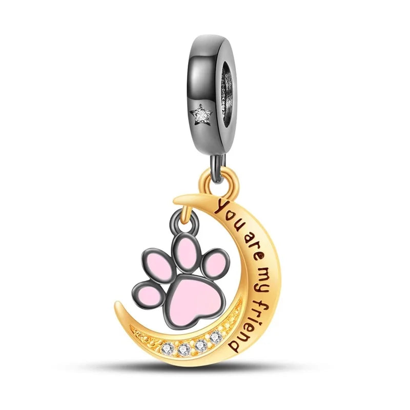 ✨ 925 Sterling Silver Mom & Daughter Heart Charm – Fits Pandora Bracelets 🔷 تعليقة قلب للأم والابنة من الفضة الإسترلينية 925 – مناسبة لأساور باندورا