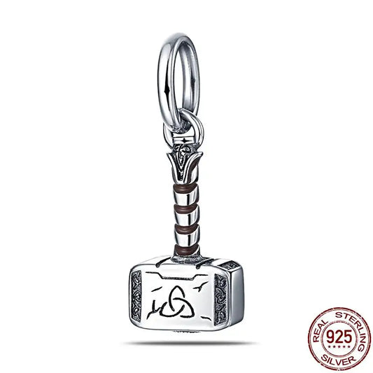 925 Sterling Silver Disney Bead Charm – Mickey, Minnie & Stitch DIY Bracelet Accessory | خرزة فضية أصلية 925 بتصميم ديزني – ميكي، ميني، وستيتش لسوار DIY نسائي أنيق