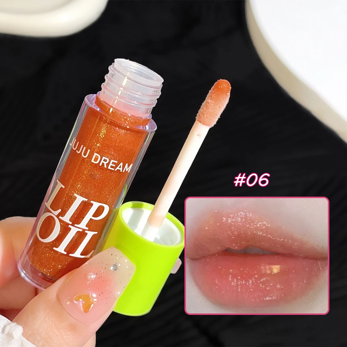 Mirror Shine Water Gloss – Long-Lasting, Moisturizing Transparent Lip Plumper | قلوس شفاه لامع بتأثير الزجاج – مرطّب، يدوم طويلًا، شفاف ويمنح الشفاه امتلاء طبيعي