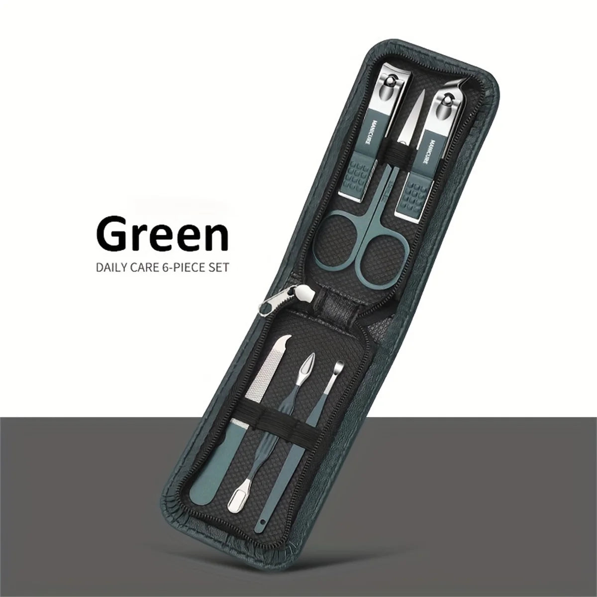 💼 6-Piece High-End Nail Clippers & Manicure Set | طقم فاخر للعناية بالأظافر – 6 أدوات احترافية للرجال والنساء