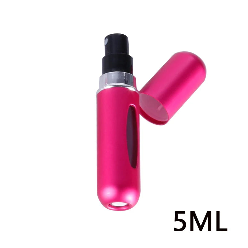 5ml Refillable Travel Perfume Bottle – Bottom Refill Spray Container with Press Head for Cosmetics & Liquids | عبوة عطر قابلة لإعادة التعبئة 5 مل – تعبئة من الأسفل مع بخاخ محمول مثالي للسفر والتجميل