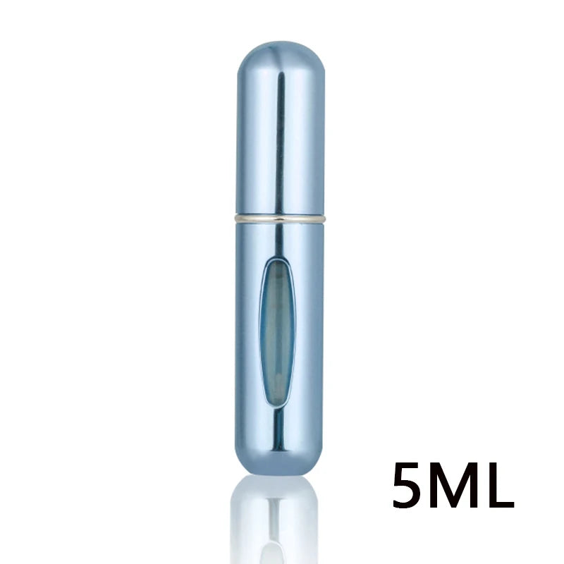 5ml Refillable Travel Perfume Bottle – Bottom Refill Spray Container with Press Head for Cosmetics & Liquids | عبوة عطر قابلة لإعادة التعبئة 5 مل – تعبئة من الأسفل مع بخاخ محمول مثالي للسفر والتجميل