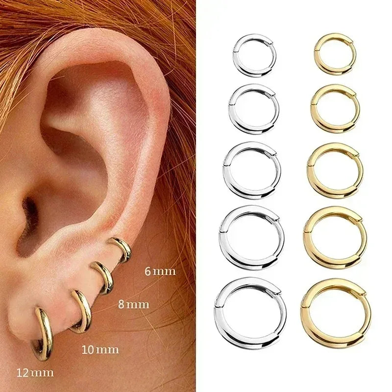โจ 2pcs Gold Color Tiny Hoop Earrings โ Unisex Cartilage Piercing Jewelry ๐ท ุทูู
ุญูููู ุฐูุจููู ุตุบูุฑูู (ูุทุนุชุงู) โ ุฃูุฑุงุท ุบุถุฑูู ุฃูููุฉ ูููุณุงุก ูุงูุฑุฌุงู