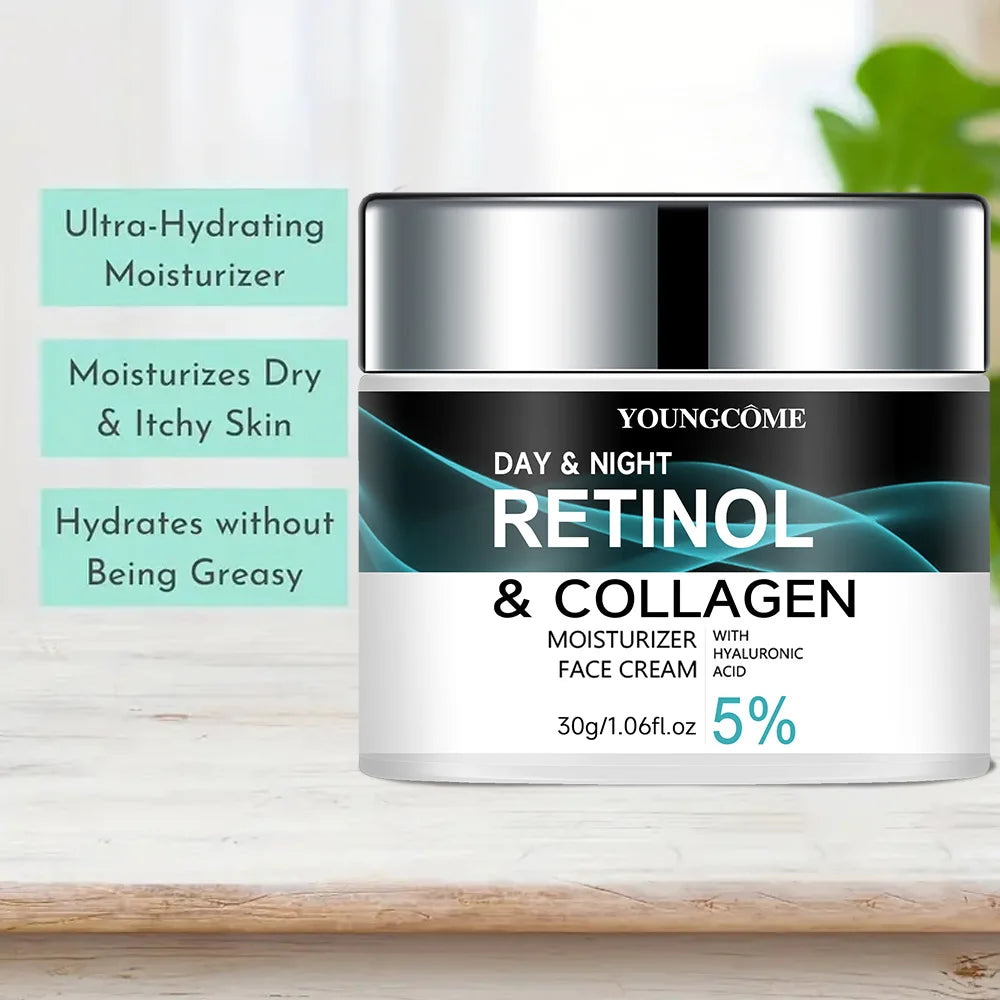 โจ YOUNGCOME Retinol Collagen Moisturizing Cream ๐ท โ Nourishing Anti-Aging Cream for Skin Elasticity, Brightening & Smooth Texture | ูุฑูู
ูุงูุบููู
ุจุงููููุงุฌูู ูุงูุฑูุชูููู โ ู
ุบุฐู ูู
ุฑุทุจ ูู
ูุงูู
ุฉ ุงูุดูุฎูุฎุฉ ูุชุญุณูู