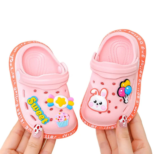🦕 Kids Summer Garden Clogs – Lightweight Cartoon Slip-On Sandals | صنادل أطفال صيفية كروكس كرتونية – خفيفة ومريحة بتهوية عالية