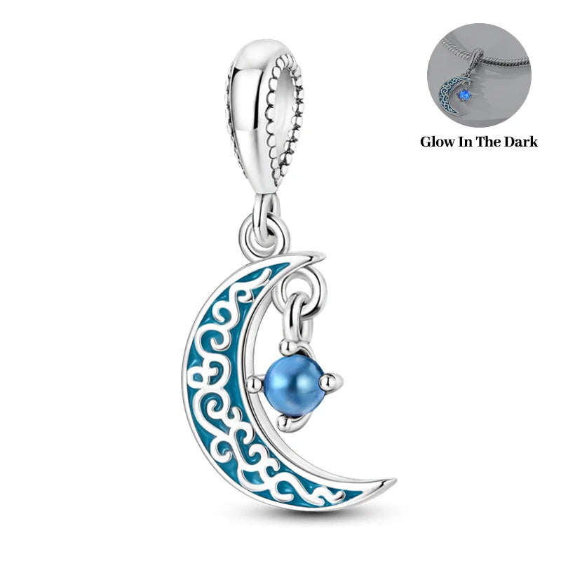 ✨ 925 Sterling Silver Mom & Daughter Heart Charm – Fits Pandora Bracelets 🔷 تعليقة قلب للأم والابنة من الفضة الإسترلينية 925 – مناسبة لأساور باندورا