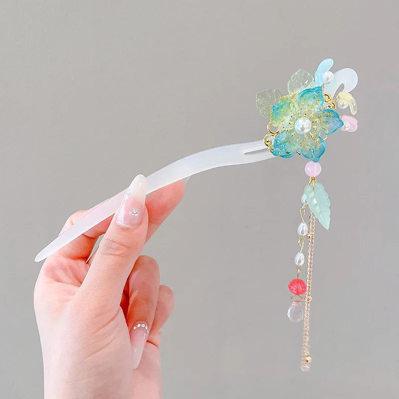 โจ Elegant Chinese Style Flower Tassel Hairpin โ Romantic Alloy Hair Accessory ๐ท ุฏุจูุณ ุดุนุฑ ุฃููู ุจุทุฑุงุฒ ุตููู ุชูููุฏู โ ู
ุฒูู ุจุฒููุฑ ูู
ุนููุงุช ุฑูู
ุงูุณูุฉ ู
ู ุงูู
ุนุฏู