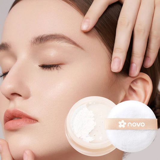 Long-Lasting Oil-Control Matte Loose Powder, Waterproof And Sweat-Proof, Non-Smudge, Covers Fine Lines And Blemishes