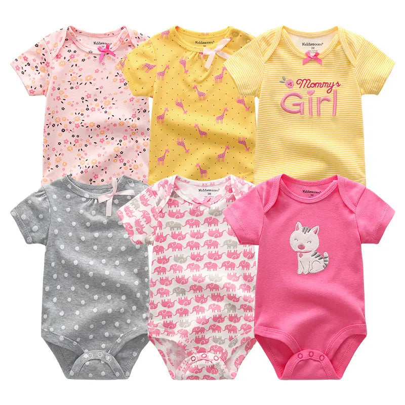 Baby Girl Jumpsuit 6Pcs/Lot Body Suit Spring Summer Toddler Boys Romper