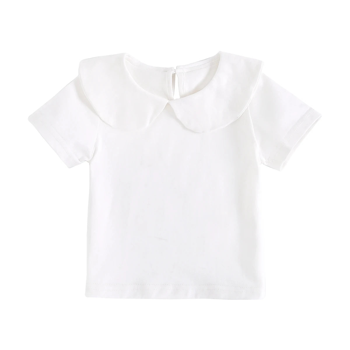 Sanlutoz Soft Cotton Baby Girls T-shirt Cute Infants Tops Clothing White Newborn