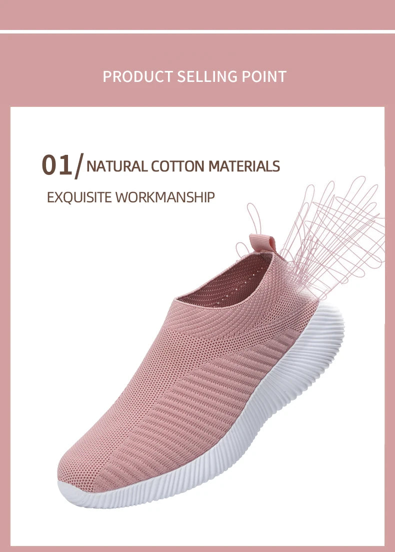 Women’s Vulcanized Slip-On Sneakers – High Quality Loafers, Plus Sizes Available | حذاء نسائي فلكنايزد بدون رباط – لوفزر أنيقة عالية الجودة، مقاسات كبيرة متوفرة