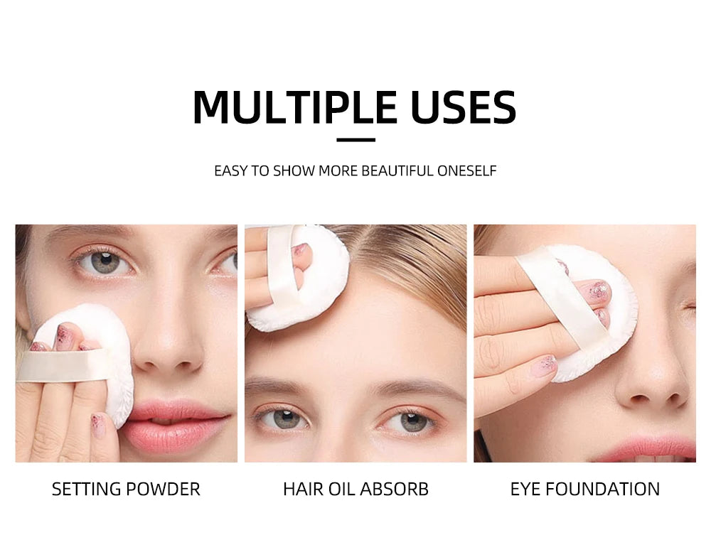 3 Colors Make Up Face Pressed Powder Brighten Oil-control Nude Makeup Setting Powder Foundation Makeup Base Lasting Cosmetics