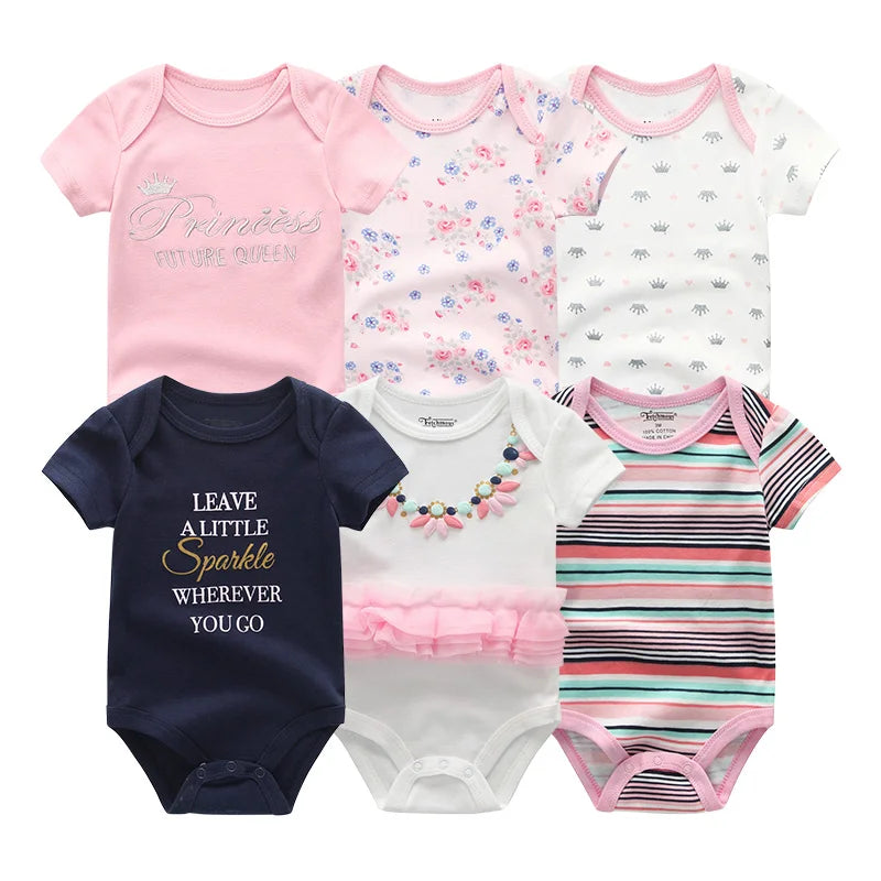 Baby Girl Jumpsuit 6Pcs/Lot Body Suit Spring Summer Toddler Boys Romper