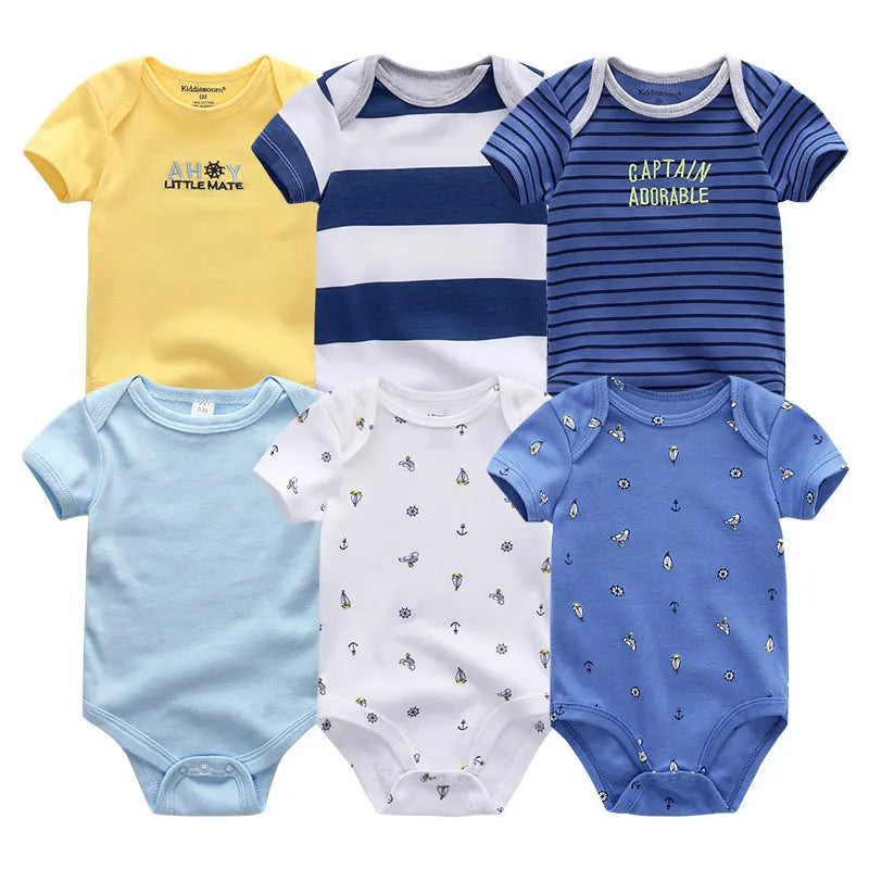 Baby Girl Jumpsuit 6Pcs/Lot Body Suit Spring Summer Toddler Boys Romper
