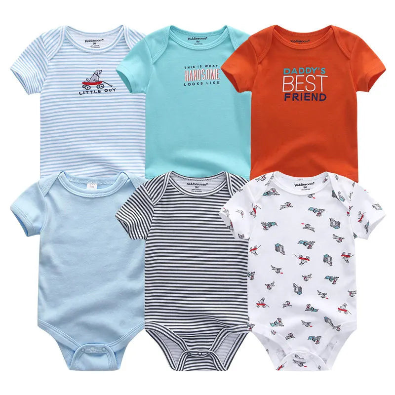 Baby Girl Jumpsuit 6Pcs/Lot Body Suit Spring Summer Toddler Boys Romper