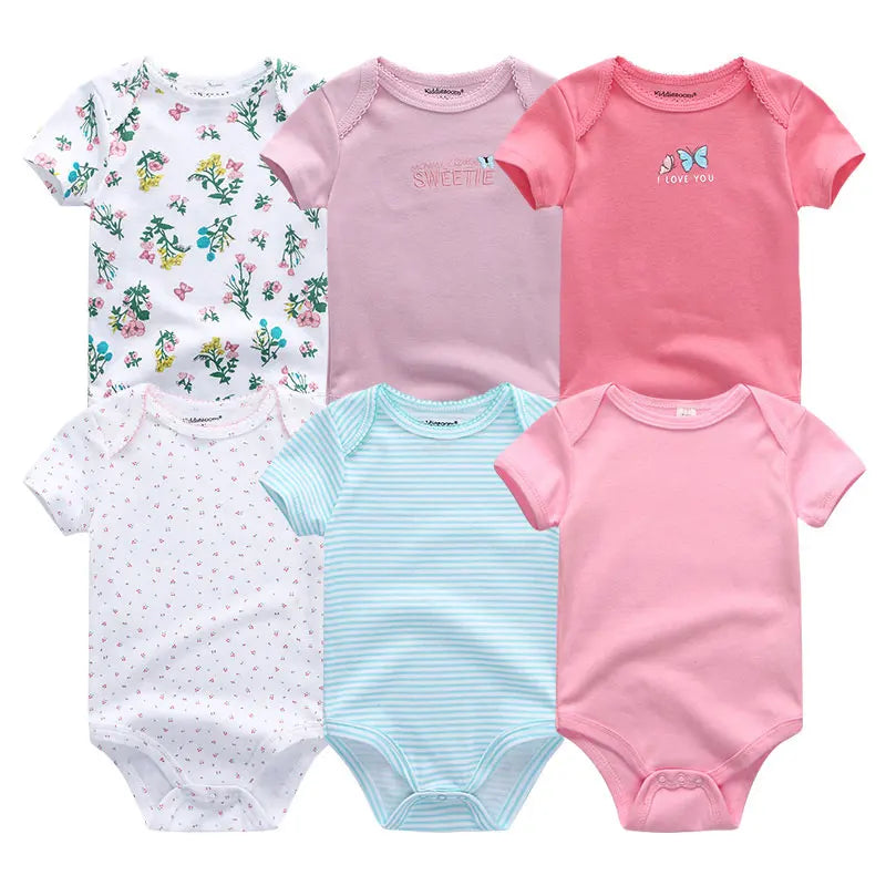 Baby Girl Jumpsuit 6Pcs/Lot Body Suit Spring Summer Toddler Boys Romper