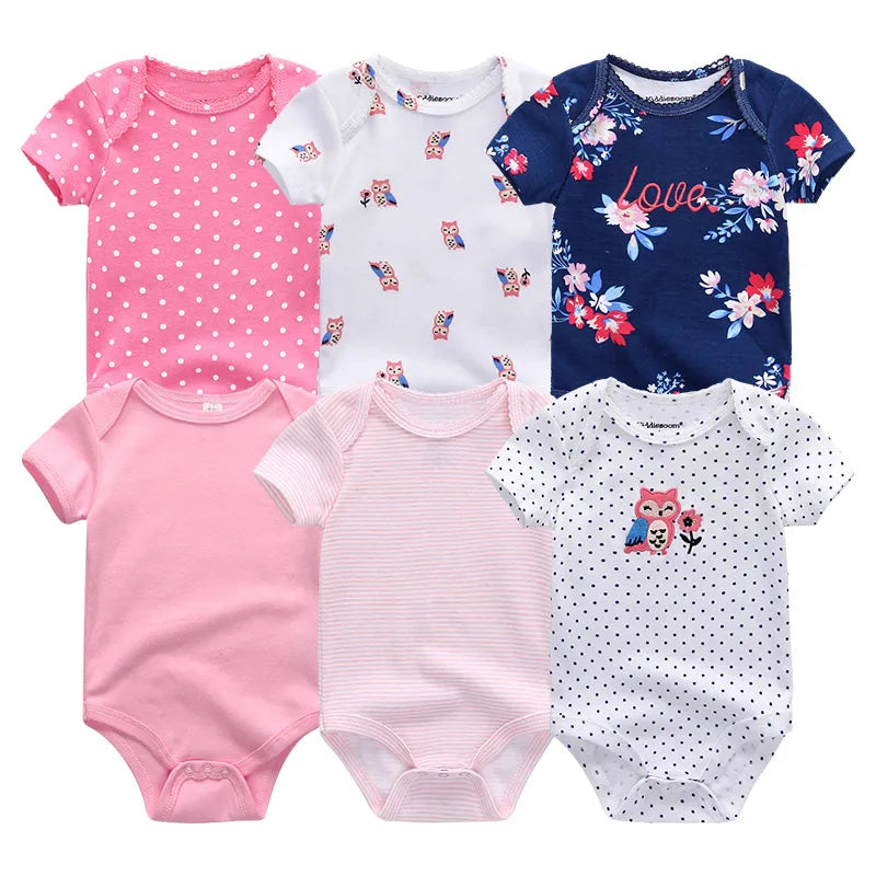 Baby Girl Jumpsuit 6Pcs/Lot Body Suit Spring Summer Toddler Boys Romper
