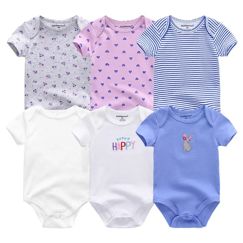 Baby Girl Jumpsuit 6Pcs/Lot Body Suit Spring Summer Toddler Boys Romper