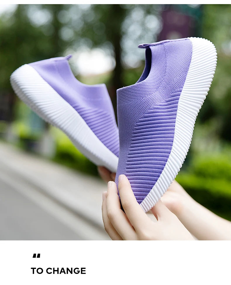 Women’s Vulcanized Slip-On Sneakers – High Quality Loafers, Plus Sizes Available | حذاء نسائي فلكنايزد بدون رباط – لوفزر أنيقة عالية الجودة، مقاسات كبيرة متوفرة