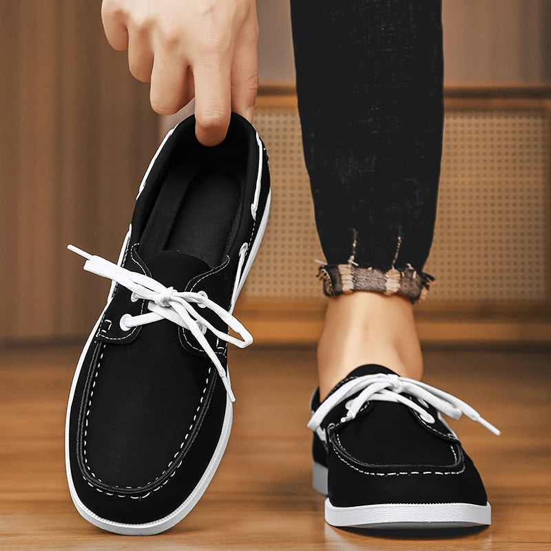 Men’s Doudou Casual Driving Shoes – Retro Large-Size Comfort Style